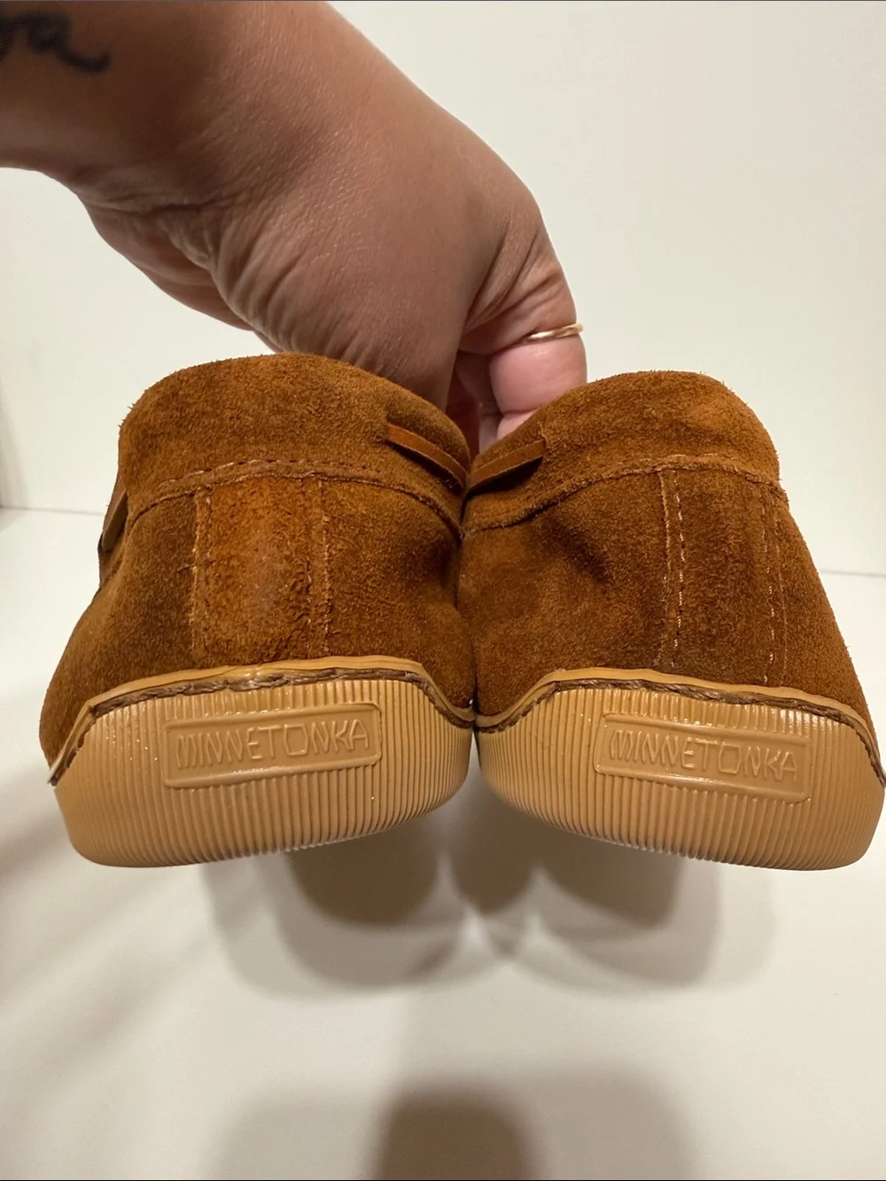 Minnetonka Moccasin Brown Slippers